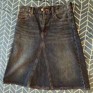 Denim Forum "The 90s" Midi Denim Skirt